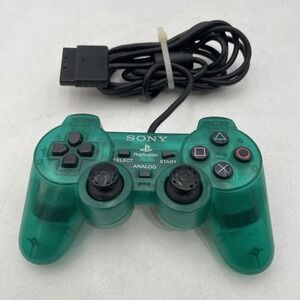 Sony Playstation 1 (PS1) -SCPH-1010 Wired Controller Clear Green